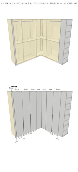 Corner wardrobe